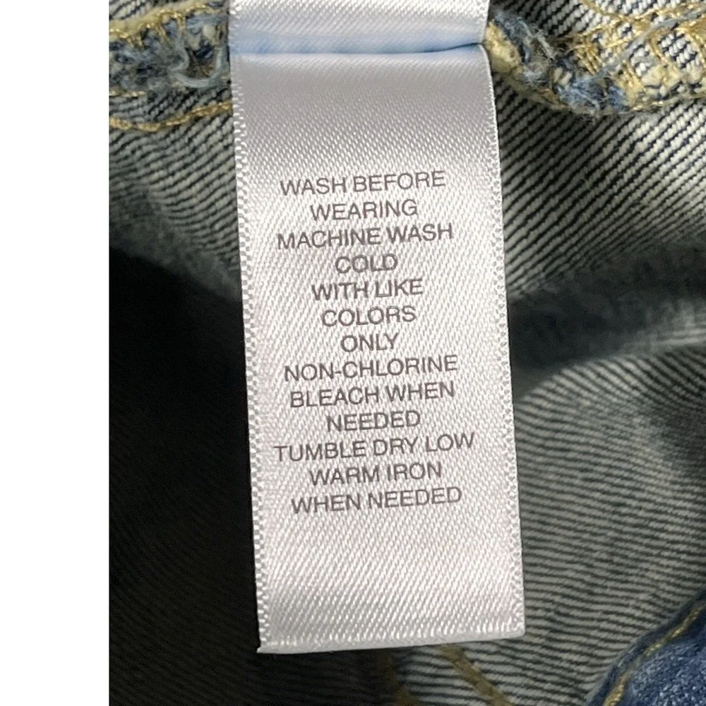 Children's Place Baby Denim Trucker Jacket 9–12 Months Blue Jean Button Front